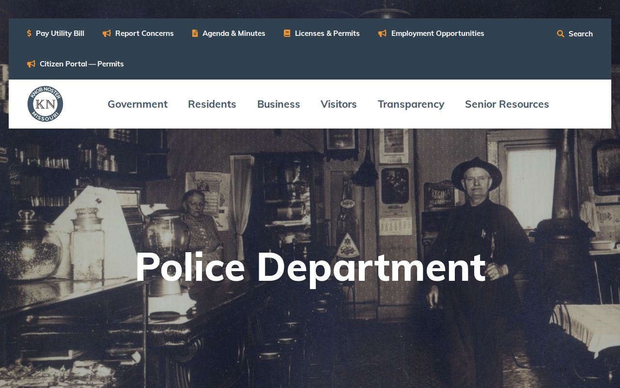 Knob Noster Police Department source for Knob Noster recent arrest records